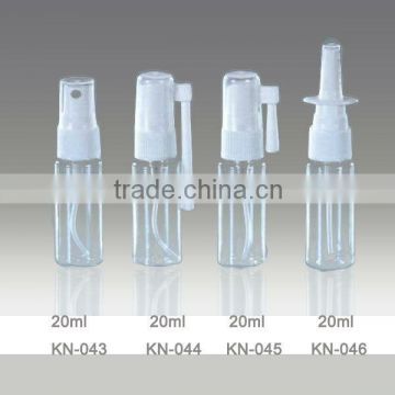 plastic spray bottles for throat 20ml pet clear throat spray bottle