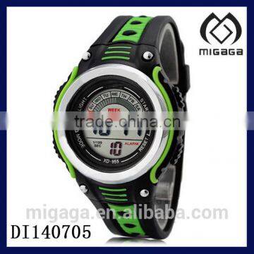 fashion sport watch for boys water resist-boy's quality silicone digital sporty watch multi functional