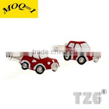 Fashion Stainless Steel Red Car Cufflink