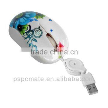 wired mini full color printing mouse as 2013 new year gift