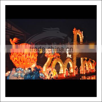 Chinese new year dragon boat lantern