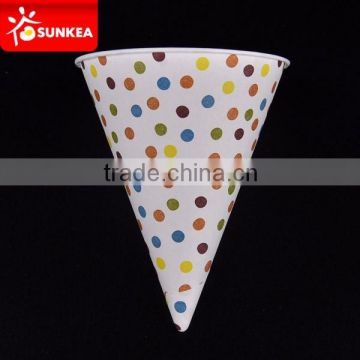 3.7oz cone paper cup for hot drinking