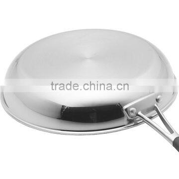 Charms Induction Bottom Triple Stainless Steel Cookware No Oil Fry Pan photo-2