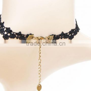 >>>2016 New Fashion Wide Handmade Sexy Rose Lace Choker Necklace/ photo-2