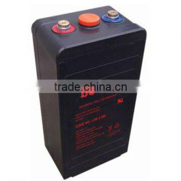 single battery powered light led 2v300ah 2volt lead acid battery cycle