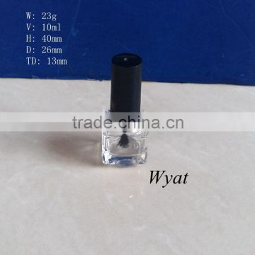 cheap 10ml square cube glass nail polish empty bottle packaging