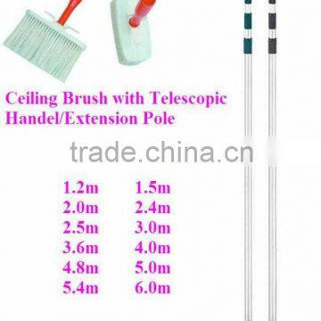 ceiling brush with telescopic handle/extension pole