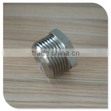 304/316 Stainless Steel Screwed Hex Head Solid Plug from Hex Barb