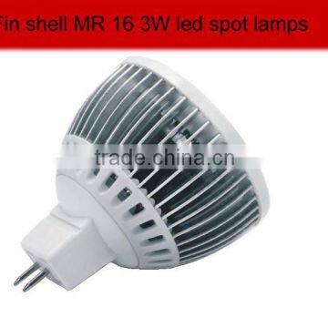 Fin housing MR 16 3W led spot lights