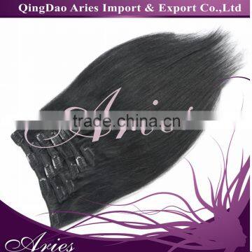 Supplier 8A Grade Clip in Hair Extension Human Hair Extensions Clip in Hair Extensions for Black photo-6