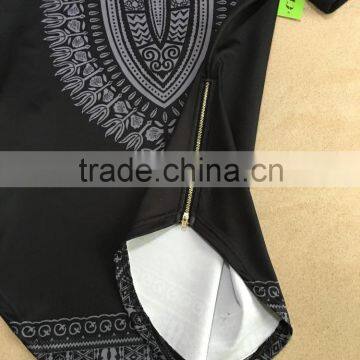 Wholesale Dashiki Supplier Mens Tall Tee Extra Long Side Zip t Shirt photo-6