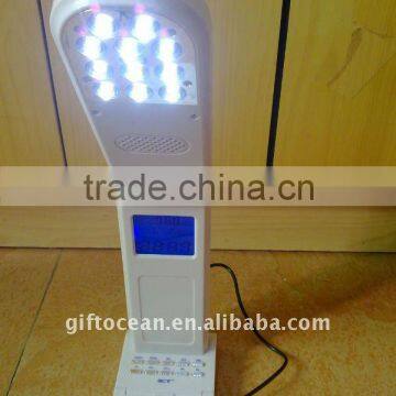 MP3 and Radio Digital Clock Calendar With Led Light