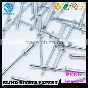 HOT SELLING OPEN END FACTORY PROTRUDING CROWN HEAD AL/ST PEEL RIVETS photo-2