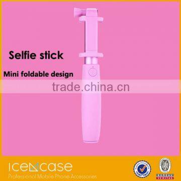 2016 Mini Selfie Stick With Bluetooth Shutter Button,Custom Handheld Bluetooth Selfie Stick Monopod Stick