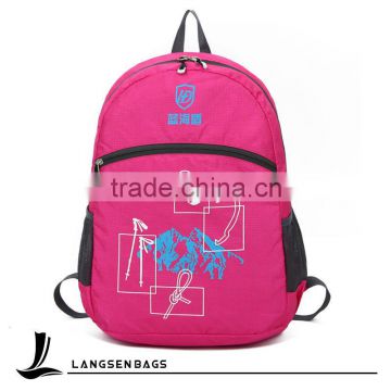 Hot sell fashion practical korean fold up backpack