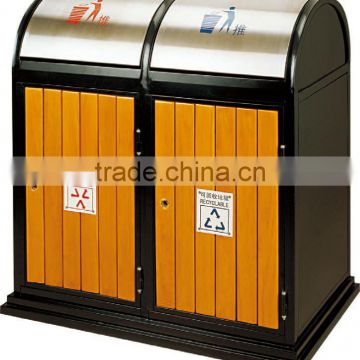 Outdoor dustbin/ garbage bin/metal garbage bin/ outdoor rubbish barrel