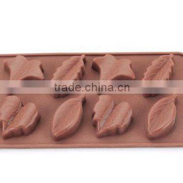 different sizes and leaf shapes lovely polycarbonate chocolate moulds