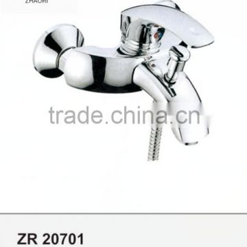 Modern style wall mounted brass body bath-shower faucet