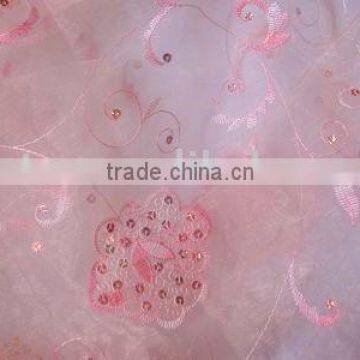 Sequin embroidery curtain fabric