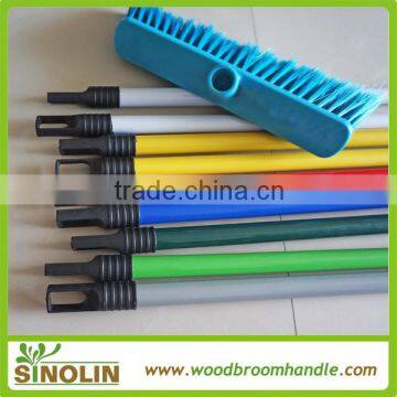 SINOLIN Metal broom stick PVC coated metal broom handle Powder Coating Metal Handle