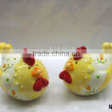 ceramic easter chicken ceramic cruet set