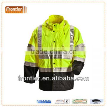 high visibility waterproof jacket with GP105, rain jacket