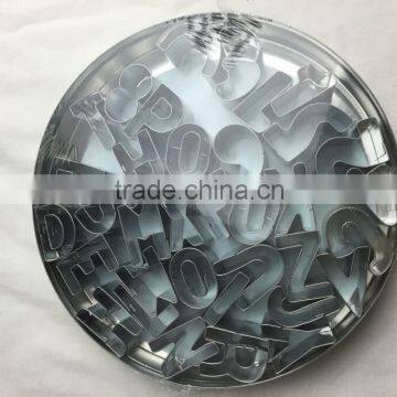 Hot Sale 35pcs Letters & Number Stainless Steel Cookie Cutters Set