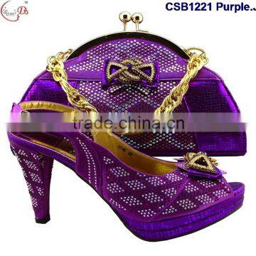 CSB1221 New Arrival Shoes & Bags Low Price Hot Popular Beautiful Lady High Heel Shoes Match Bag photo-4
