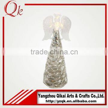Different Size Wholesale Glass Angels Glass Crafts With Candlestick Made in China