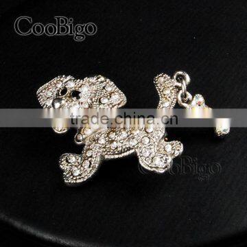 Fashion Jewelry Cute Little Dog Rhinestone Pin Brooch Women Girl Party Promotion Gift Apparel Accessories photo-3