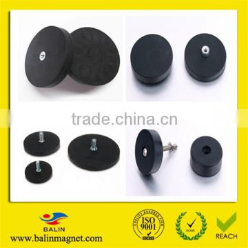 Rubber coated magnet