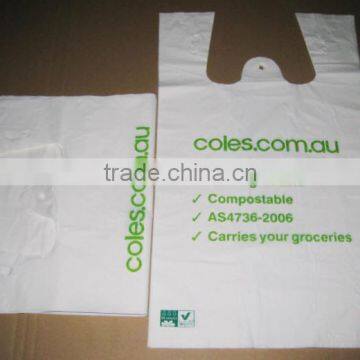 Eco-friendly degradable vest Plastic Bags for shopping