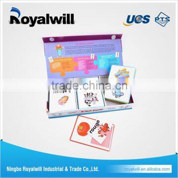Competitive price puzzle, card game, learn & play, puzzle word & animal