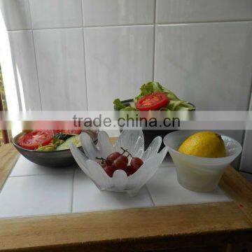 Unique Alabaster Color Multi Function Glass Bowl photo-3