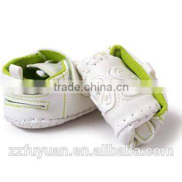 Top Quality New Born Baby Kids Soft Half Rubber Soled Toddler pu Sandal Shoes photo-3