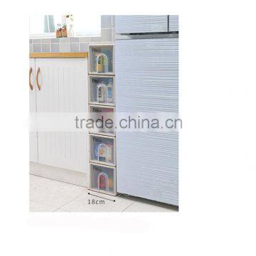 Portable Plastic Organizer Storage Shelf Storage Box Chest of Drawers Design Storage Rack photo-4