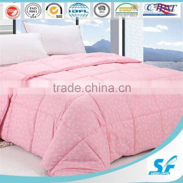 7D hollow fiber quilted white hotel comforter