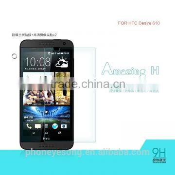 Factory price mobile phone Tempered Glass Screen protector/film for HTC Desire 610