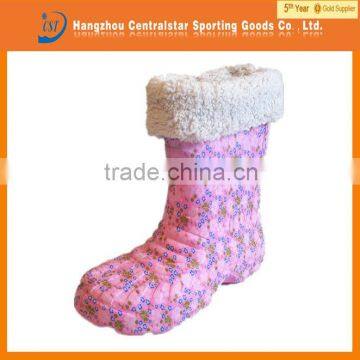 2013 cute pink warm durable & light EVA boots