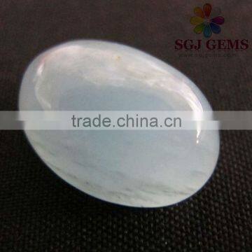 Milky Aquamarine Oval Cabochon Gemstone Beads For Fashion Jewelry Setting