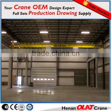 3D design drawing Electric Single Girder 10 Ton Overhead Crane With Electric Hoist