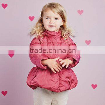 DB2744 dave bella 2015 winter infant coat baby padded jacket girls padded coat girls down coat down jacket