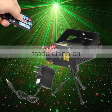 Fantastic Mini Starry Sky Style Green & Red Light LED Stage Light With Remote Controller Black