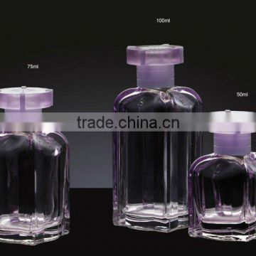 hot sale glass spray perfume bottle blank with different size, perfume bottle tassel