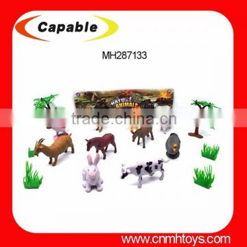 Wholesale various dinosaur plastic toys, mini animal toys