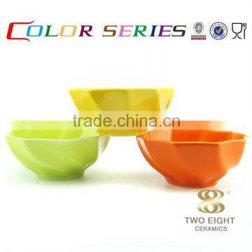 Qualitier Tableware Korean Coconut Shell Stripe Rice Dessert Bowl photo-2