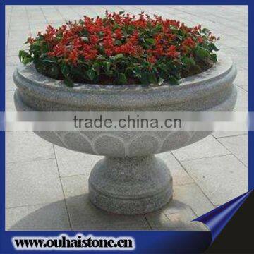 Chinese Granite Cemetery Flowerpots Stone Planters