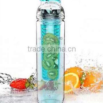 Sport Water Bottle with Fruit Infuser in TRITAN