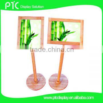 Bamboo information stand