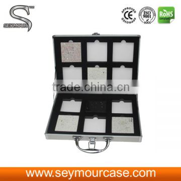 Quartz Stone Sample Display Case Artificial/Marble/Granite/Quartz Stone Sample Display Suitcase Aluminum Display Suitcase